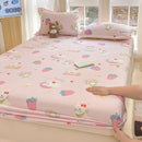 Axyaa 100% Cotton Mattress Protector Cover - Single Piece, Non-slip, Dustproof