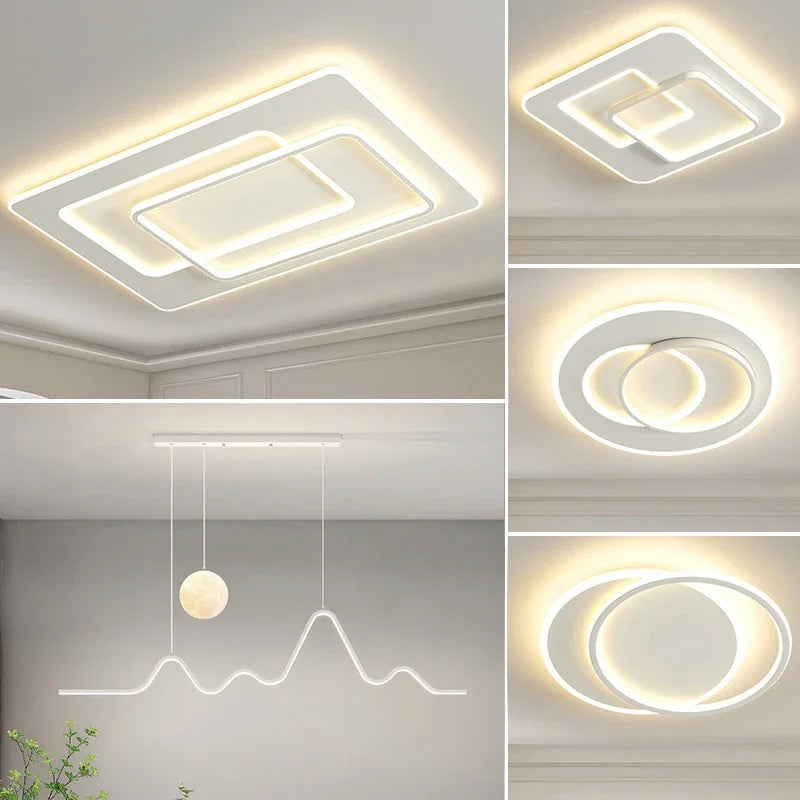 Axya LED Ceiling Chandelier: Modern Lighting for Home Decoration & Indoor Elegance