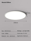 Axyaa Ultra Slim LED Ceiling Light for Modern Minimalist Home Decor