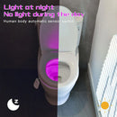 Axyaa Toilet Night Light: Rechargeable 16 Colors Changing Motion Sensor LED Nightlight