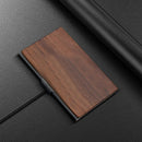 Axyaa Wooden Business Card Holder & Metal Storage Box : Stylish & Functional Organizational Solution.