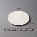 Axyaa White Ceramic Dinner Plate - Restaurant Dessert Sushi Molecular Cuisine Display Plate