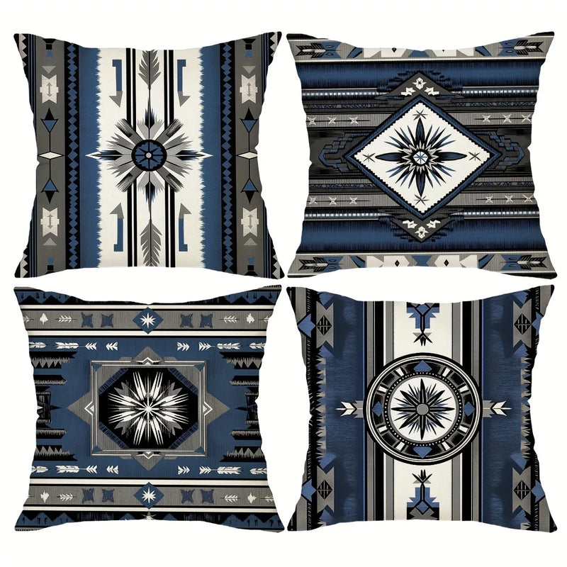Axyaa Bohemian Style Polyester Pillowcase for Ethnic Home Decor