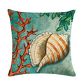 Axyaa Starfish Conch Linen Pillowcase 45*45cm