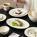Axyaa French Ceramic Tableware Set Soup Bowl High-end Household Plate