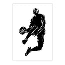 Axyaa Basketball Canvas Poster: Abstract Wall Art for Gym, Bedroom, Living Room