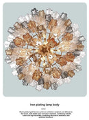 Luxury Murano Glass Chandelier by Axyaa: Elegant French Glass Tube Hanging Pendant Lighting