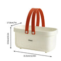 Axyaa Bath Basket: Stackable Large Capacity Toiletry Organizer, Durable Plastic Storage