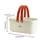 Axyaa Bath Basket: Stackable Large Capacity Toiletry Organizer, Durable Plastic Storage