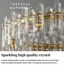Axyaa Copper Crystal Chandelier for Dining Room, Living Room, and Restaurant