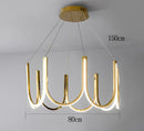 Axyaa Modern Indoor Pendant Lights LED Chandeliers for Dining & Living Room