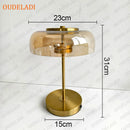 Axyaa Glass Table Lamp: Nordic Luxury Luminaires for Home Decor