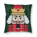 Axyaa Nutcracker Doll Print Sofa Cushion Cover - Home Decoration & Party Bedding