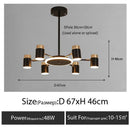 Axyaa Nordic Chandelier LED Light Modern Indoor Lighting Decoration for Living Room & Dining Area