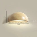 Axyaa Nordic LED Wall Lights Yellow Travertine Glass Decoration Bedside Lamps