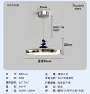 Axyaa Medieval Restaurant Pendant Light: Modern Nordic M Bean Flying Saucer Suspension Lamp