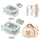 Axyaa Large Capacity Bento Lunch Box, Leak-proof Stainless Steel Food Container