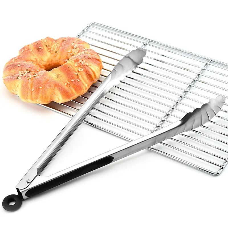 Axyaa Stainless Steel Food Tong for Safe Kitchen Handling