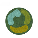 Axyaa Plush Round Carpet: Soft Fluffy Rug for Bedroom and Living Room