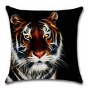 Axyaa Tiger Lion Printed Cushion Cover 45X45CM