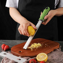 Axyaa Stainless Steel Grater with Plastic Handle - Kitchen Gadget for Cheese, Chocolate, Fruits