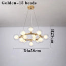 Axyaa Nordic Minimalist Molecular Pendant Light for Creative Restaurant Room Fashion
