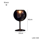 Axyaa Gold Chrome Glass Table Lamp | Luxury Decor for Living Room, Villa, Cafe