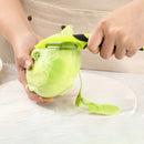 Axyaa Non-Slip Handle Peeler - Kitchen Vegetable Tool, Magic Scraper for Melon, Potato
