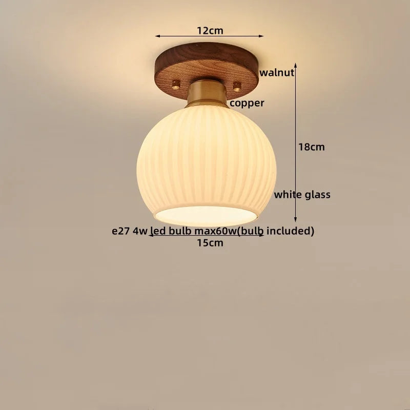 Axyaa Modern LED Ceiling Light for Indoor Lighting - Nordic Style Balcony Living Room Fixture