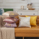 Luxury Gold-Embossed Velvet Throw Pillowcase by Axyaa - Elegant Home Decor Solution