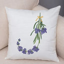 Axyaa Lavender Letter Sofa Cushion Cover for Home Car Living Room Bedroom Decor