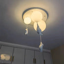 Axyaa Resin Bear Pendant Light - Kids Bedroom Hanging Lamp