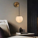 Axyaa Marble Ball Wall Light, Copper Finish, G9 Bulb, 12/15cm, Home Decor Sconce