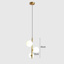 Axyaa Nordic Glass Ball LED Chandelier | Modern Bedside Indoor Lighting