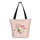 Axyaa Hello Kitty Tote Bag: Cute Kawaii Cartoon Top Handle Zipper Bag for Women