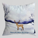 Axyaa Christmas Snowflake & Deer Pillow Covers - Sofa Bedroom Car Cushion Cover
