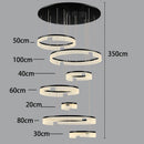 Axyaa Modern Luxury Home Decoration Staircase Living Room Indoor Lighting Pendant Lights