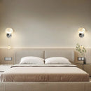 Axyaa Mushroom Wall Lamp | Cream Style LED Lighting Fixture | Nordic Design with Pull Switch