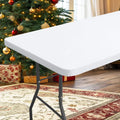 Axyaa Waterproof Elastic Fitted Tablecloth for Camping and Parties