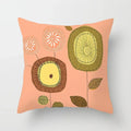 Axyaa Abstract Line Flower Print Pillowcase