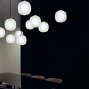Axyaa Nordic Glass Pendant Lamp Hanging Light E27 Bulb