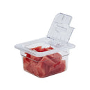 Axya Acrylic Box with Lid: 1/6 & 1/9 GN Tray for Desserts, Nuts, Seasoning & More