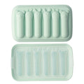 Axyaa Silicone Sausage Maker Mould with Lid - 6 Grids, DIY Hot Dog & Ham Molds