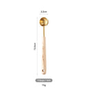 Axyaa Stainless Steel Measuring Cups & Spoons with Wooden Handle