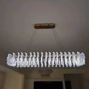 Axyaa Modern Acrylic Chandeliers LED Pendant Lights for Living Dining Room