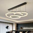 Axyaa Black Chandelier Round Ceiling Light Modern Elegant Pendant Lamp LED Lighting