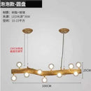 Axyaa Nordic Art Dining Pendant Light Bar Chandelier, American Retro Inn Decor