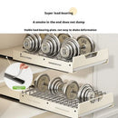 Axyaa Slide Out Dish Drying Rack & Plate Holder Kitchen Organizer Tray Stand