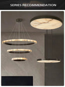Axyaa Luxury Marble Ceiling Lamp Black Gold Modern Home Decor