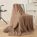 Axyaa Solid Color Knitted Blanket for Living Room, Bedroom, Office - Simple and Elegant